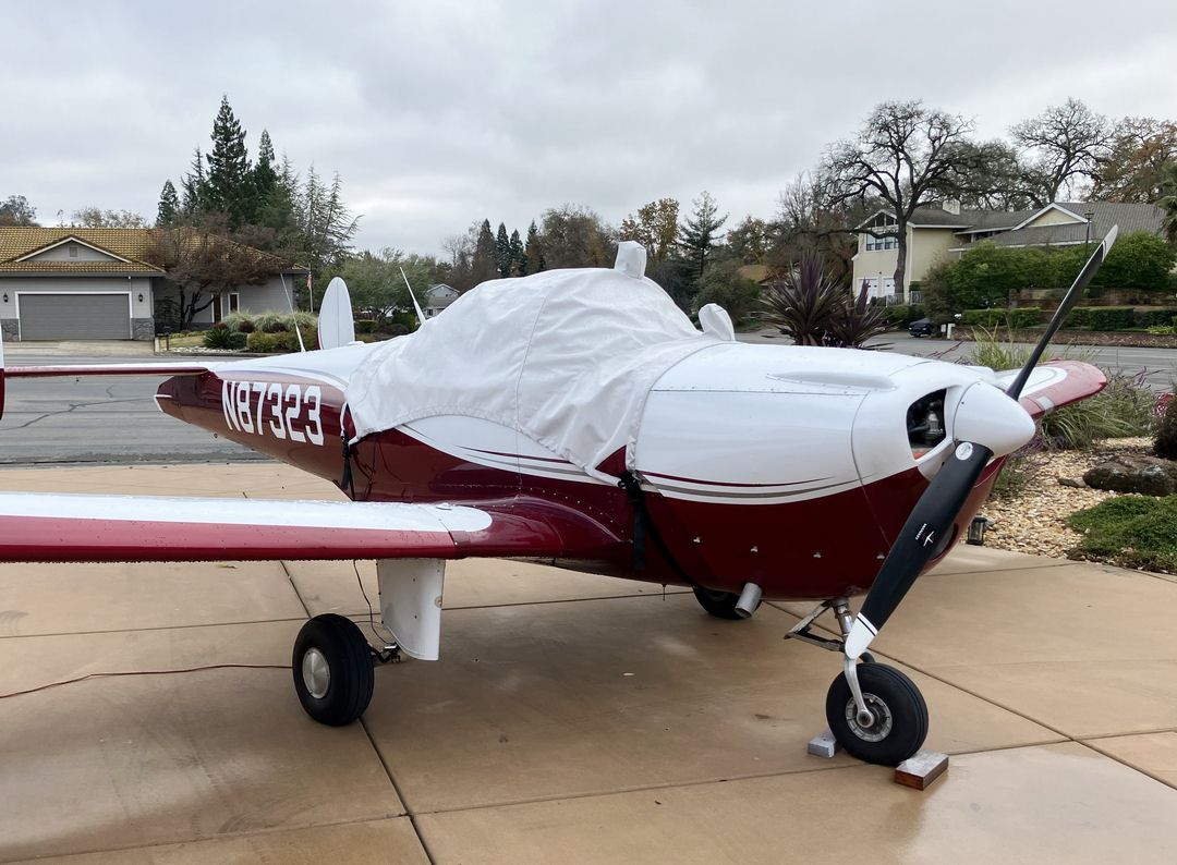 Ercoupe Canopy Cover, flat windshield type